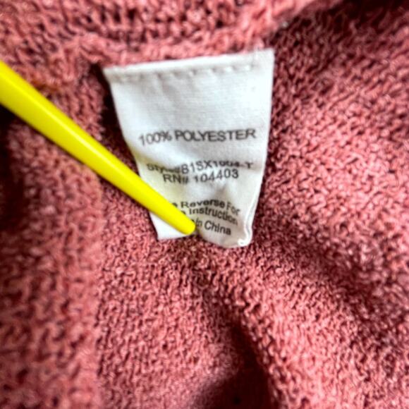 Blu Pepper Sweater Vest Women Large Pink Scrunch Scoop Neck Pullover Y2K Retro - Picture 6 of 6